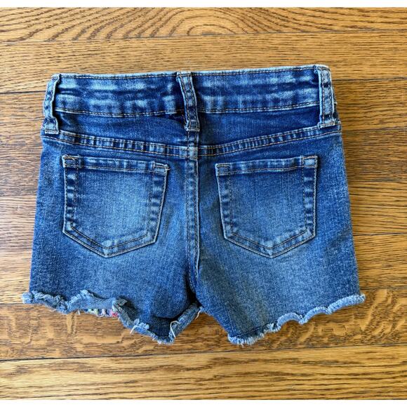 Cat & Jack Girls' Embroidered Denim Shorts Size 4-5 - Picture 4 of 4